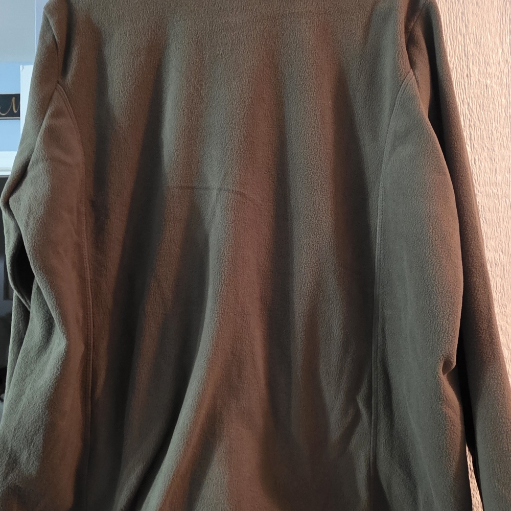 Lands' End Women's Olive Zip-Up Jacket - Picture 3 of 5